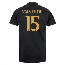 Real Madrid CF Valverde 15 Kolmas Pelipaita 2023-24 Jalkapallo Pelipaidat Peliasut