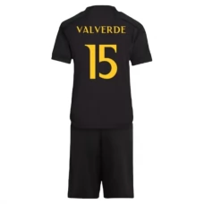 Real Madrid CF Valverde 15 Lasten Kolmas Pelipaita 2023-24 Jalkapallo Pelipaidat Peliasut