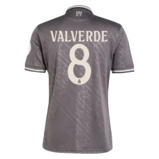 Real Madrid CF Valverde 8 Kolmas Pelipaita 2024-25 Jalkapallo Pelipaidat Peliasut