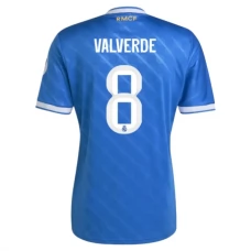Real Madrid CF Valverde 8 Kolmas Pelipaita 2025-26 Jalkapallo Pelipaidat Peliasut