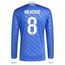 Real Madrid CF Valverde 8 Kolmas Pelipaita 2025-26 Jalkapallo Pelipaidat Peliasut(L/S)