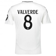 Real Madrid CF Valverde 8 Kotipelipaita 2024-25 Jalkapallo Pelipaidat Peliasut