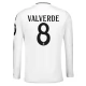 Real Madrid CF Valverde 8 Kotipelipaita 2024-25 Jalkapallo Pelipaidat Peliasut(L/S)