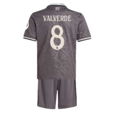 Real Madrid CF Valverde 8 Lasten Kolmas Pelipaita 2024-25 Jalkapallo Pelipaidat Peliasut