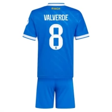 Real Madrid CF Valverde 8 Lasten Kolmas Pelipaita 2025-26 Jalkapallo Pelipaidat Peliasut