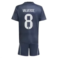 Real Madrid CF Valverde 8 Lasten Vieraspelipaita 2025-26 Jalkapallo Pelipaidat Peliasut