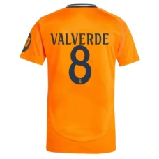 Real Madrid CF Valverde 8 Vieraspelipaita 2024-25 Jalkapallo Pelipaidat Peliasut