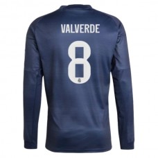 Real Madrid CF Valverde 8 Vieraspelipaita 2025-26 Jalkapallo Pelipaidat Peliasut(L/S)