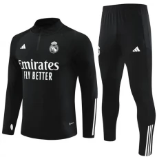 Real Madrid CF Verryttelypuku 2023-24 - 1-4 Zip Musta