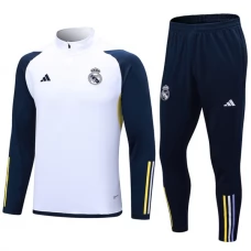 Real Madrid CF Verryttelypuku 2023-24 - 1-4 Zip Valkoinen