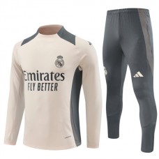 Real Madrid CF Verryttelypuku 2024-25 - 1-4 Zip Beige