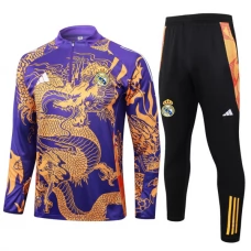 Real Madrid CF Verryttelypuku 2024-25 - 1-4 Zip Dragon Violetti