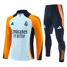 Real Madrid CF Verryttelypuku 2024-25 - 1-4 Zip Oranssi