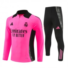 Real Madrid CF Verryttelypuku 2024-25 - 1-4 Zip Punainen