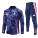 Real Madrid CF Verryttelypuku 2024-25 - 1-4 Zip Sininen
