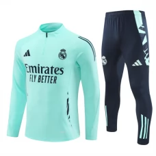 Real Madrid CF Verryttelypuku 2024-25 - 1-4 Zip Sininen