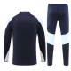 Real Madrid CF Verryttelypuku 2024-25 - 1-4 Zip Sininen