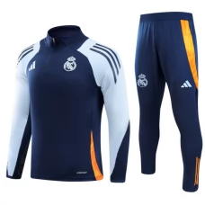 Real Madrid CF Verryttelypuku 2024-25 - 1-4 Zip Sininen Oranssi