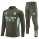 Real Madrid CF Verryttelypuku 2025-26 - 1-4 Zip Khaki