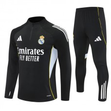 Real Madrid CF Verryttelypuku 2025-26 - 1-4 Zip Musta