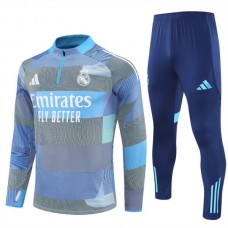 Real Madrid CF Verryttelypuku 2025-26 - 1-4 Zip Sininen