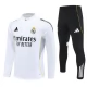 Real Madrid CF Verryttelypuku 2025-26 - 1-4 Zip Valkoinen