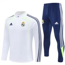 Real Madrid CF Verryttelypuku 2025-26 - 1-4 Zip Valkoinen