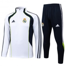 Real Madrid CF Verryttelypuku 2025-26 - 1-4 Zip Valkoinen