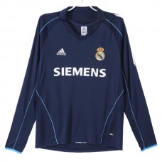 Real Madrid CF Vieraspelipaita Retro 2005-06 Jalkapallo Pelipaidat Peliasut(L/S)