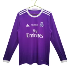 Real Madrid CF Vieraspelipaita Retro 2016-17 Jalkapallo Pelipaidat Peliasut(L/S)
