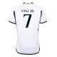 Real Madrid CF Vini Jr. 7 Kotipelipaita 2023-24 Jalkapallo Pelipaidat Peliasut