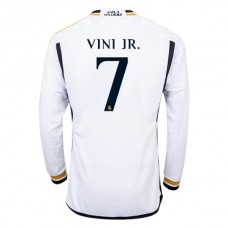 Real Madrid CF Vini Jr. 7 Kotipelipaita 2023-24 Jalkapallo Pelipaidat Peliasut(L/S)