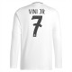Real Madrid CF Vini Jr. 7 Kotipelipaita 2024-25 Jalkapallo Pelipaidat Peliasut(L/S)