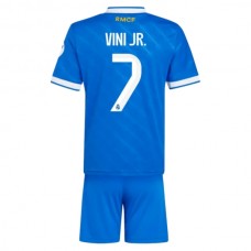 Real Madrid CF Vini Jr. 7 Lasten Kolmas Pelipaita 2025-26 Jalkapallo Pelipaidat Peliasut