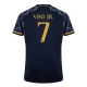 Real Madrid CF Vini Jr. 7 Vieraspelipaita 2023-24 Jalkapallo Pelipaidat Peliasut