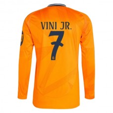 Real Madrid CF Vini Jr. 7 Vieraspelipaita 2024-25 Jalkapallo Pelipaidat Peliasut(L/S)