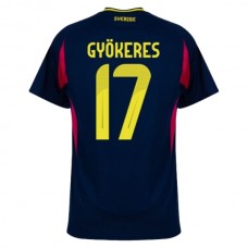 Ruotsi Gyökeres 17 Vieraspelipaita 2024 Jalkapallo Pelipaidat Peliasut