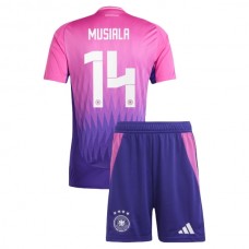 Saksa Musiala 14 Lasten Vieraspelipaita EM 2024 Jalkapallo Pelipaidat Peliasut