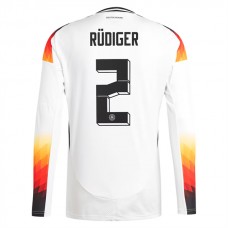 Saksa Rüdiger 2 Kotipelipaita EM 2024 Jalkapallo Pelipaidat Peliasut(L/S)
