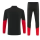 Saksa Tracksuit 2026-27 - 1-4 Zip Musta