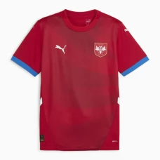 Serbia Kotipelipaita EM 2024 Jalkapallo Pelipaidat Peliasut