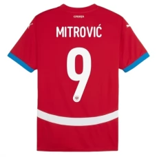 Serbia Mitrović 9 Kotipelipaita EM 2024 Jalkapallo Pelipaidat Peliasut