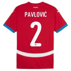 Serbia Pavlović 2 Kotipelipaita EM 2024 Jalkapallo Pelipaidat Peliasut