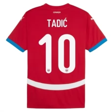 Serbia Tadić 10 Kotipelipaita EM 2024 Jalkapallo Pelipaidat Peliasut