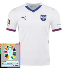 Serbia Vieraspelipaita EM 2024 Jalkapallo Pelipaidat Peliasut Patch