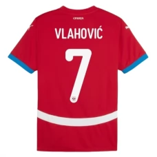 Serbia Vlahović 7 Kotipelipaita EM 2024 Jalkapallo Pelipaidat Peliasut
