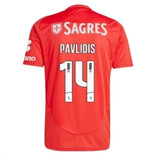 SL Benfica Pavlidis 14 Kotipelipaita 2024-25 Jalkapallo Pelipaidat Peliasut