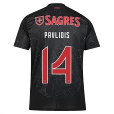 SL Benfica Pavlidis 14 Vieraspelipaita 2024-25 Jalkapallo Pelipaidat Peliasut
