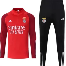SL Benfica Verryttelypuku 2023-24 - 1-4 Zip Punainen