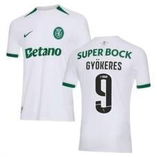 Sporting Lisbon Gyökeres 9 Vieraspelipaita 2024-25 Jalkapallo Pelipaidat Peliasut